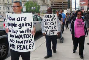 water is a human right demonstration